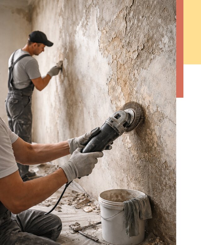 Снятие и удаление краски со стен в Королев от 2183 руб. — ОТДЕЛОЧНИК-Кор