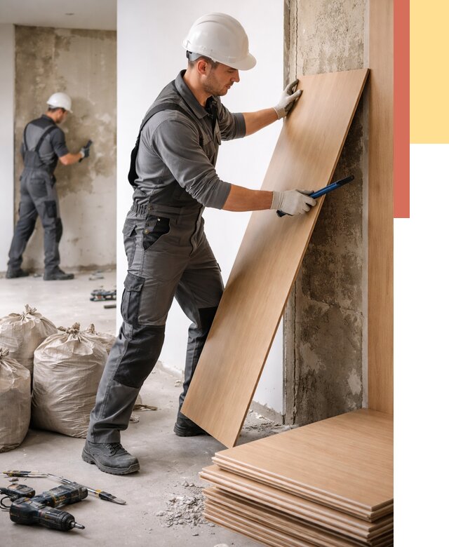 Демонтаж стеновых панелей в Королев от 3639 руб. за м² быстро и недорого | ОТДЕЛОЧНИК-Кор