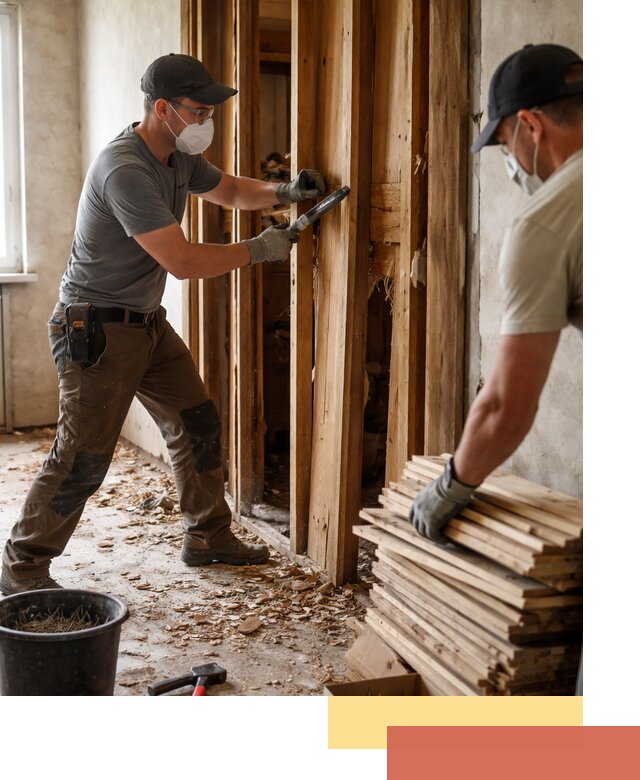 Демонтаж деревянных перегородок в Королев быстро и аккуратно