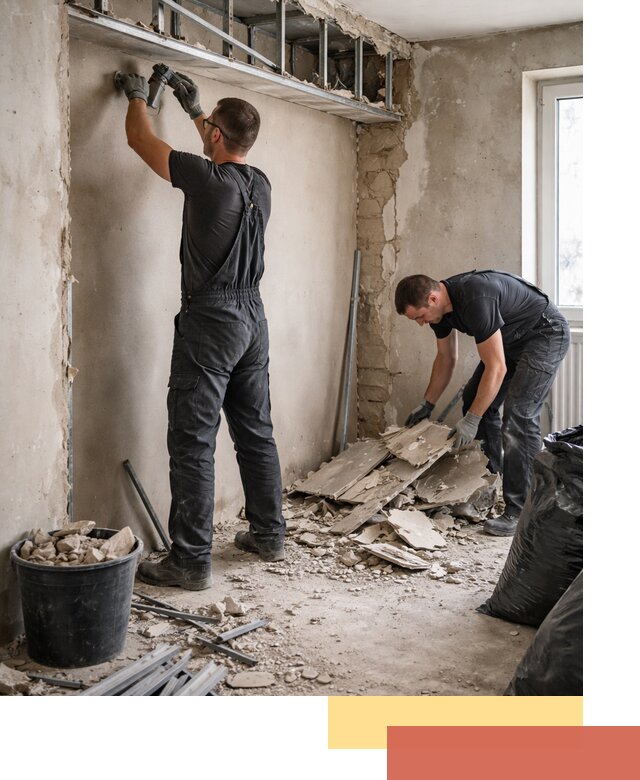 Демонтаж короба из гипсокартона в Королев быстро и аккуратно