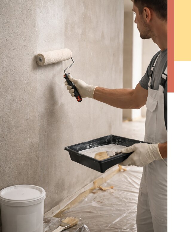 Грунтовка стен в Королев от 2287 руб. м2 — быстро, недорого, с материалом | ОТДЕЛОЧНИК-Кор