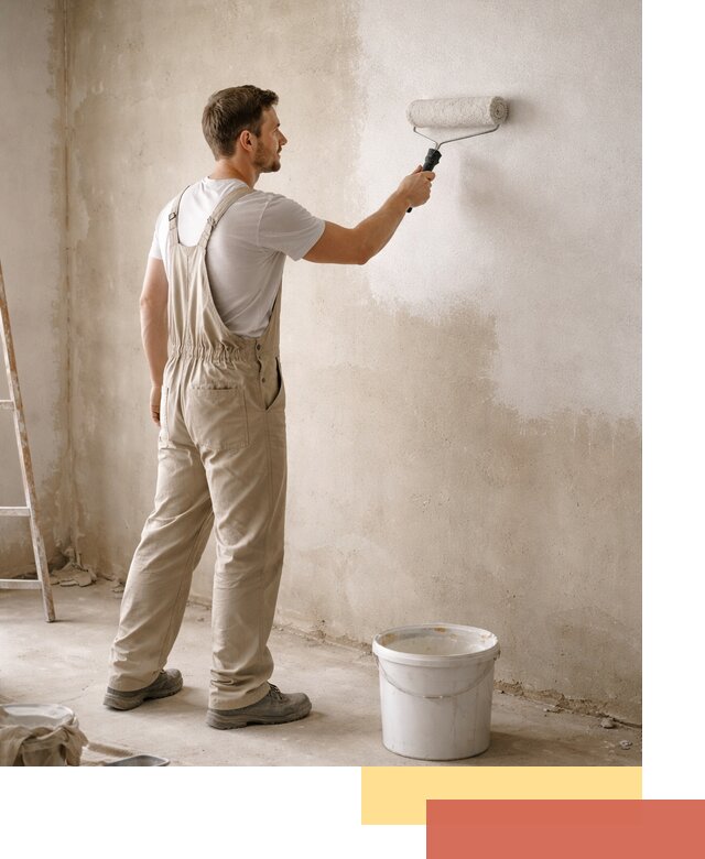 Грунтовка стен под отделку в Королев профессиональным раствором