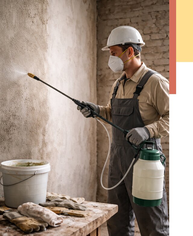 Антисептическая обработка стен в Королев от 1248 руб. — быстро и недорого | ОТДЕЛОЧНИК-Кор