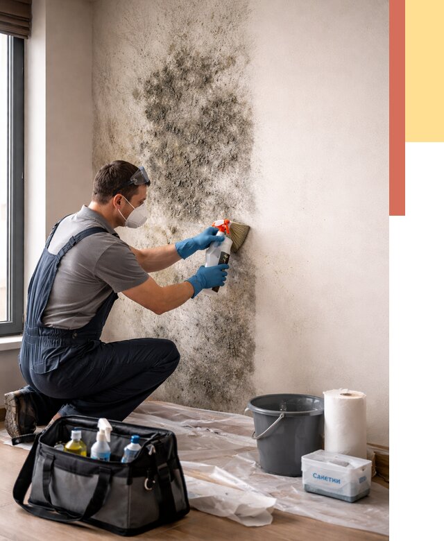 Удаление плесени со стен в Королев от 2235 руб. — быстро и недорого | ОТДЕЛОЧНИК-Кор
