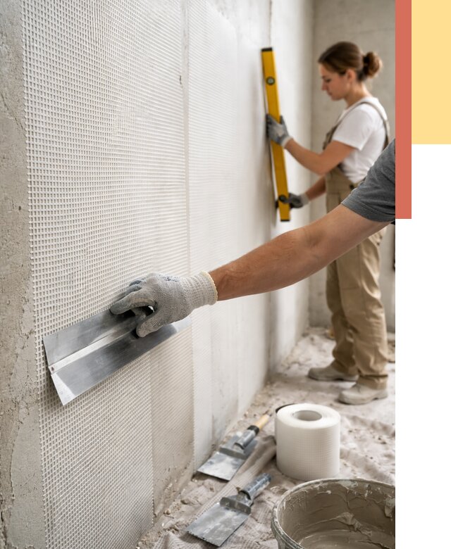 Армирование стен стеклосеткой в Королев от 3327 руб. под ключ | ОТДЕЛОЧНИК-Кор