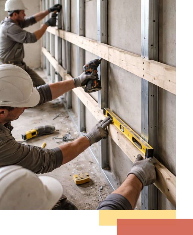 Устройство обрешетки под панели в Королев