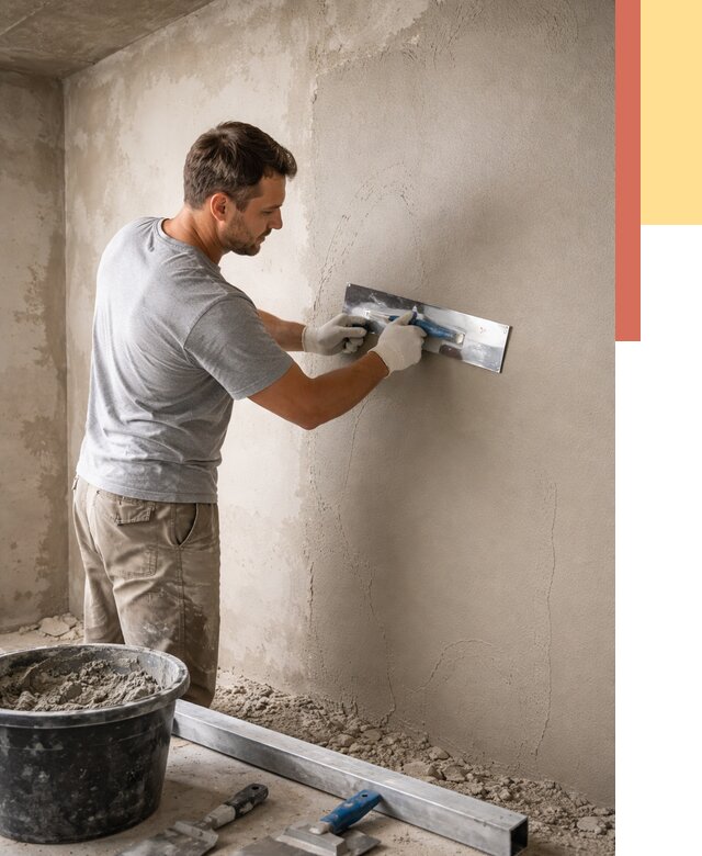 Штукатурка стен без маяков в Королев от 7486 руб/м2 — услуги и цена | ОТДЕЛОЧНИК-Кор