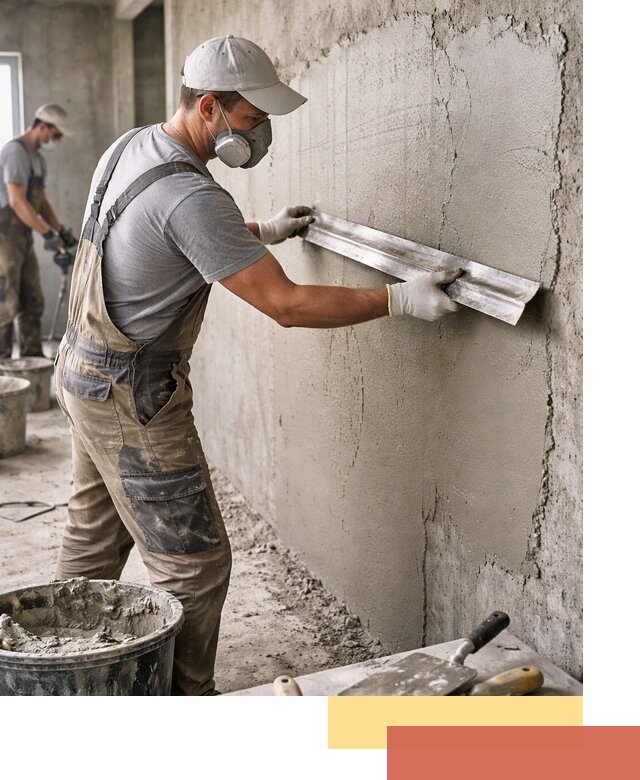 Штукатурка бетонных стен в Королев качественно и долговечно