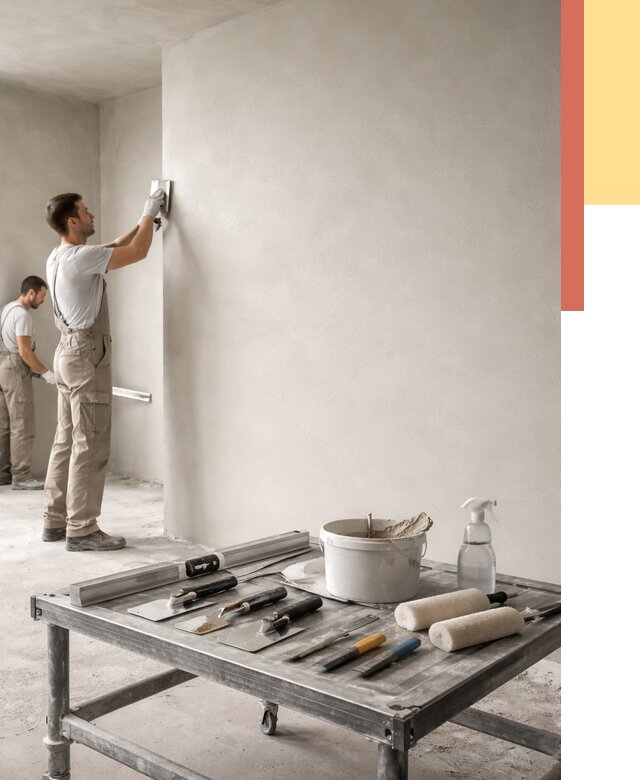 Штукатурка стен под покраску в Королев от 4679 руб./м² — качественно и недорого | ОТДЕЛОЧНИК-Кор