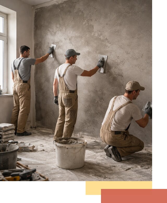 Декоративная штукатурка под бетон в Королев для стен и потолков