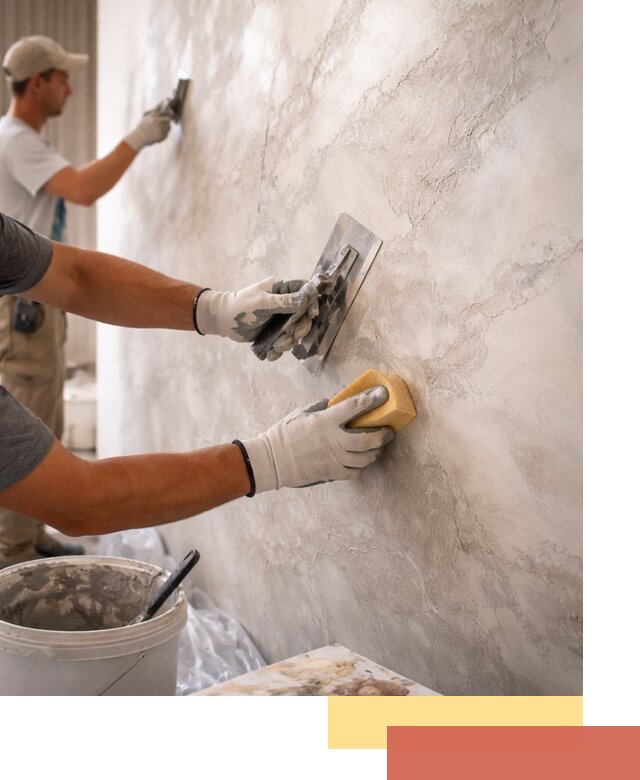 Декоративная штукатурка под мрамор в Королев для стен и потолков