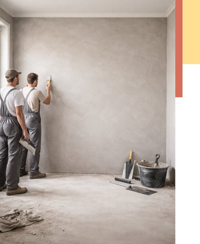 Микробетон на стены в Королев от 1300 руб. — нанесение и отделка | ОТДЕЛОЧНИК-Кор