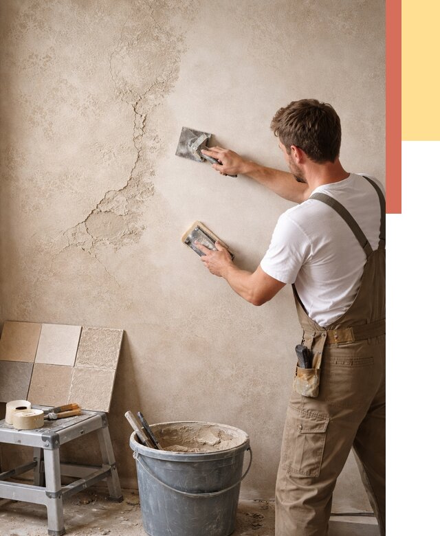 Ремонт декоративной штукатурки в Королев от 4679 руб. под ключ | ОТДЕЛОЧНИК-Кор