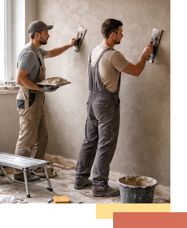 Ремонт декоративной штукатурки и восстановление фактуры в Королев