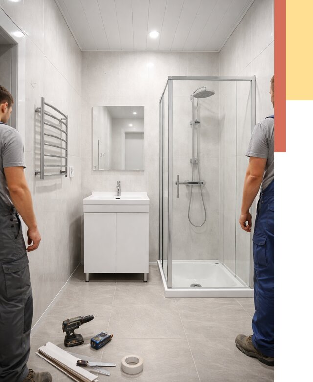 Отделка ванной комнаты панелями ПВХ в Королев от 4679 руб. за м2 | ОТДЕЛОЧНИК-Кор