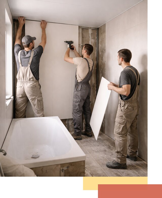 Отделка ванной панели ПВХ профессионально в Королев