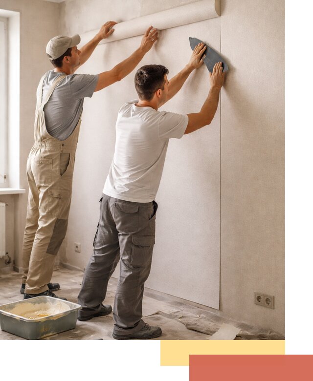 Поклейка виниловых обоев в Королев профессионально и качественно