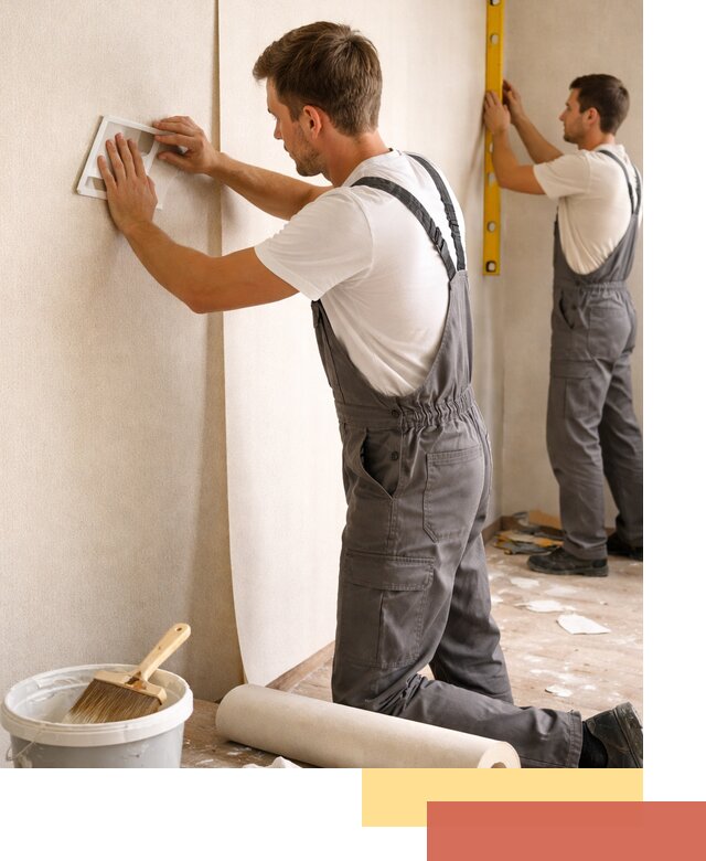 Поклейка бумажных обоев в Королев качественно и недорого