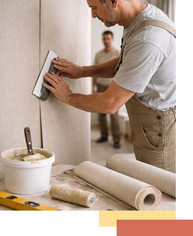 Поклейка текстильных обоев в Королев профессионально и аккуратно