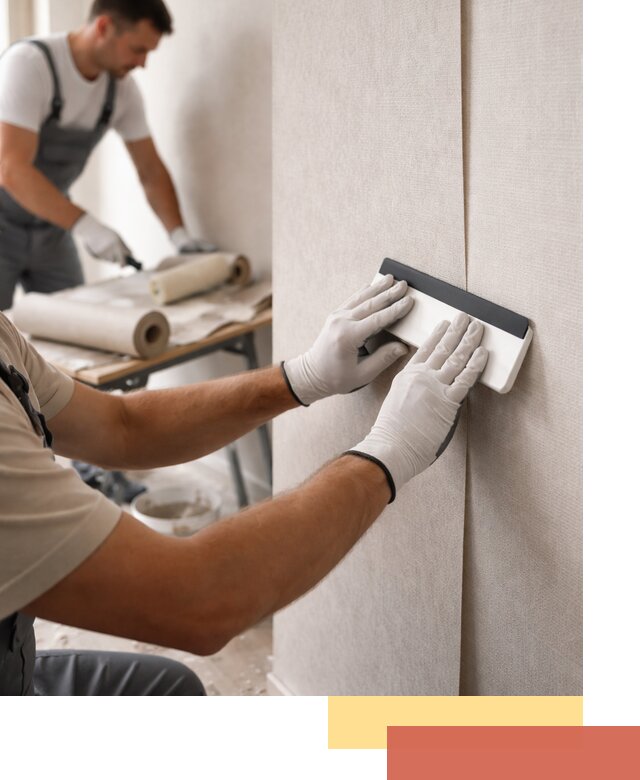 Поклейка обоев под покраску в Королев профессионально и быстро