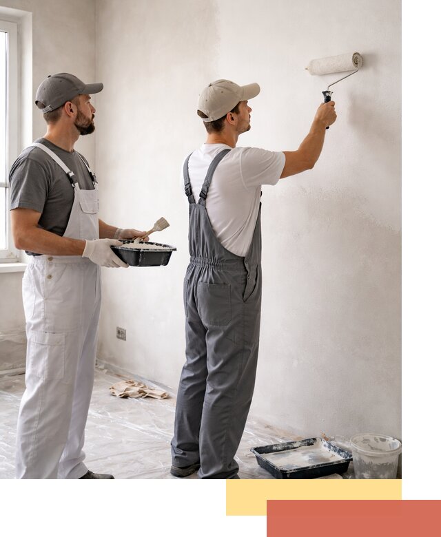 Покраска стен водоэмульсионной краской в Королев