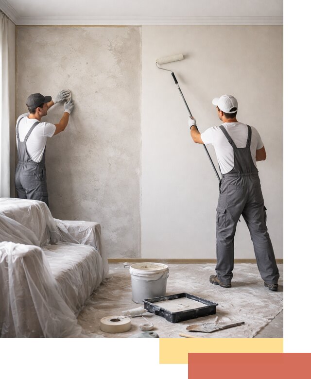 Покраска стен антивандальной краской в Королев