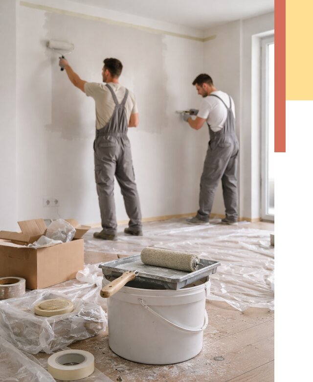 Покраска стен в квартире в Королев от 2599 руб/м2 — быстро и недорого | ОТДЕЛОЧНИК-Кор