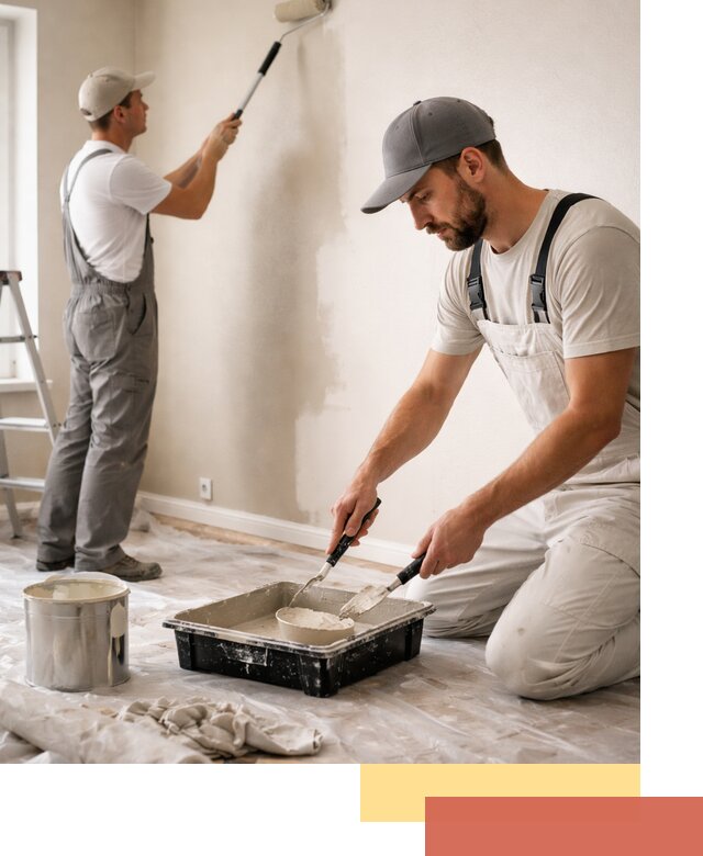 Покраска стен в квартире в Королев — профессионально и аккуратно