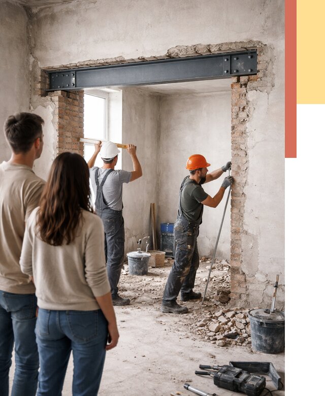 Усиление проема в стене в Королев от 9877 руб. — усиление дверного проема металлоконструкцией | ОТДЕЛОЧНИК-Кор