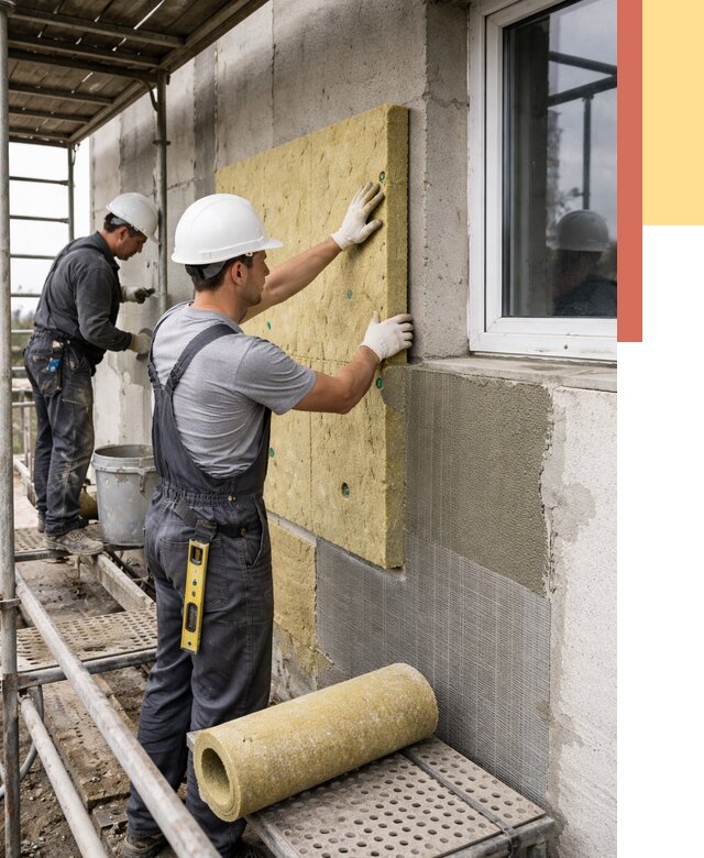 Утепление стен в Королев от 4471 руб. под ключ — быстро и недорого | ОТДЕЛОЧНИК-Кор