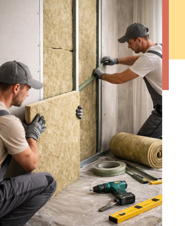 Шумоизоляция стен в Королев под ключ от 1923 руб. | ОТДЕЛОЧНИК-Кор