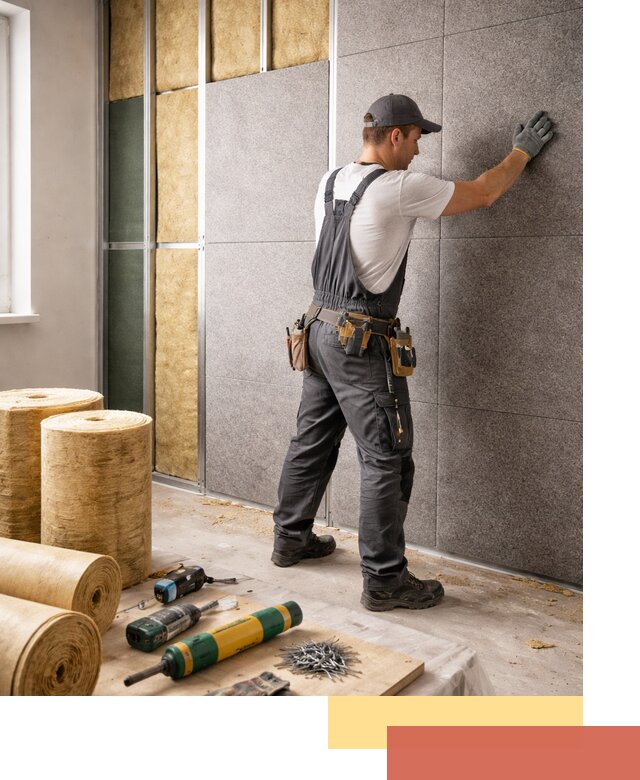 Профессиональная шумоизоляция стен в Королев для квартиры и офиса