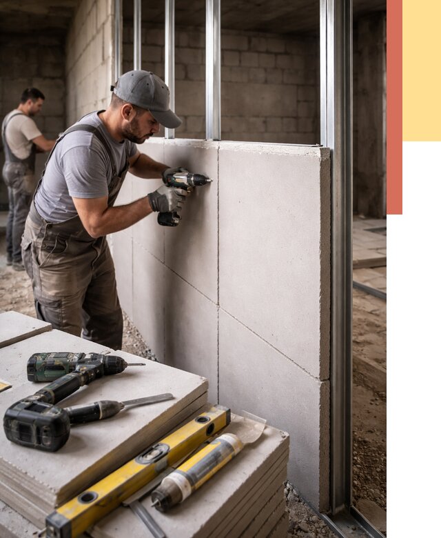 Кладка влагостойких перегородок ПГП в Королев от 1248 руб. под ключ | ОТДЕЛОЧНИК-Кор