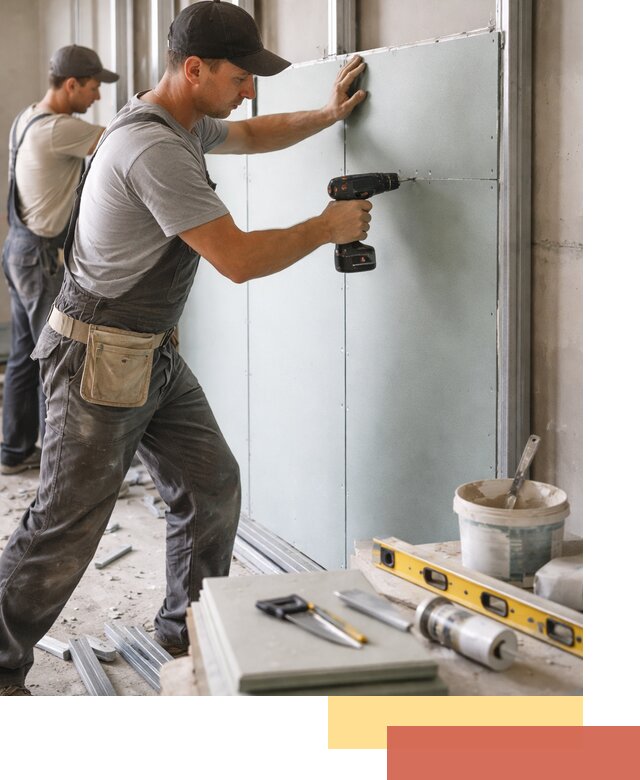 Кладка влагостойких перегородок ПГП в Королев