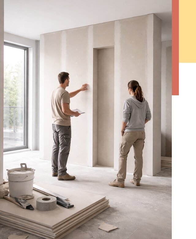 Зонирующая перегородка из гипсокартона в Королев от 2911 руб. под ключ | ОТДЕЛОЧНИК-Кор