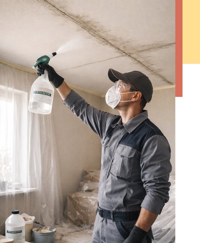 Антисептическая обработка потолка в Королев от 2599 руб. | ОТДЕЛОЧНИК-Кор