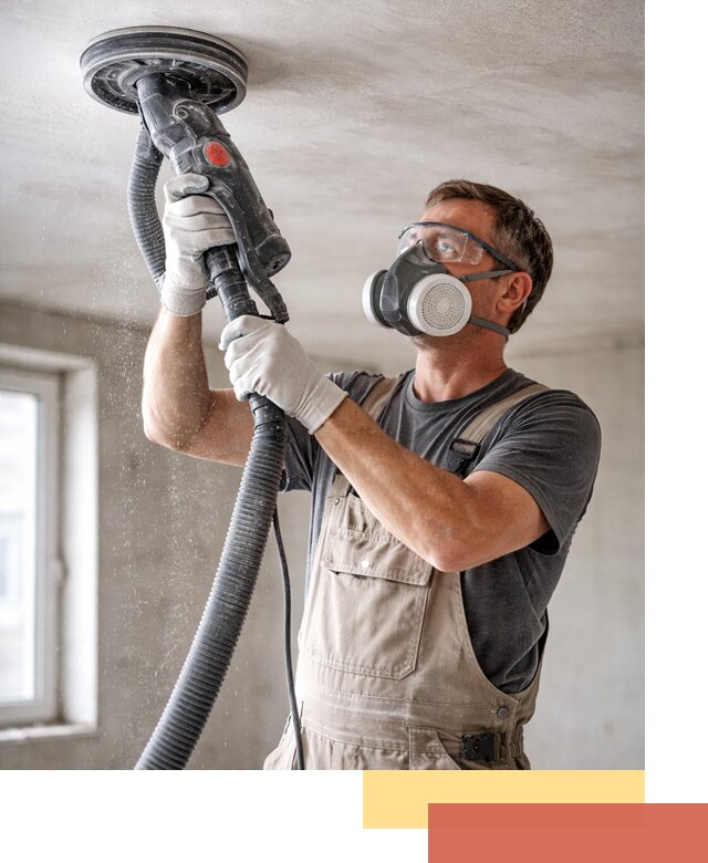 Шлифовка потолка в Королев — качественная подготовка под отделку