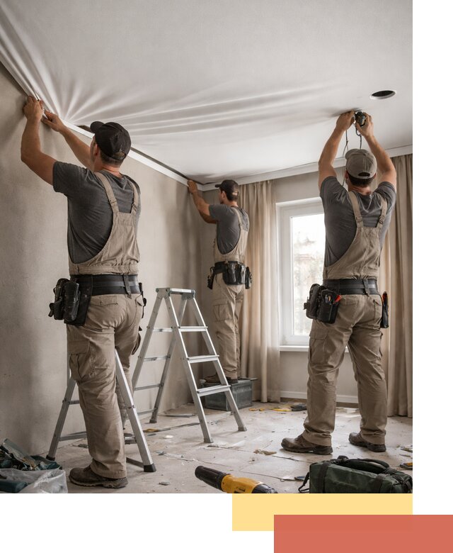 Монтаж матового натяжного потолка в Королев качественно и быстро