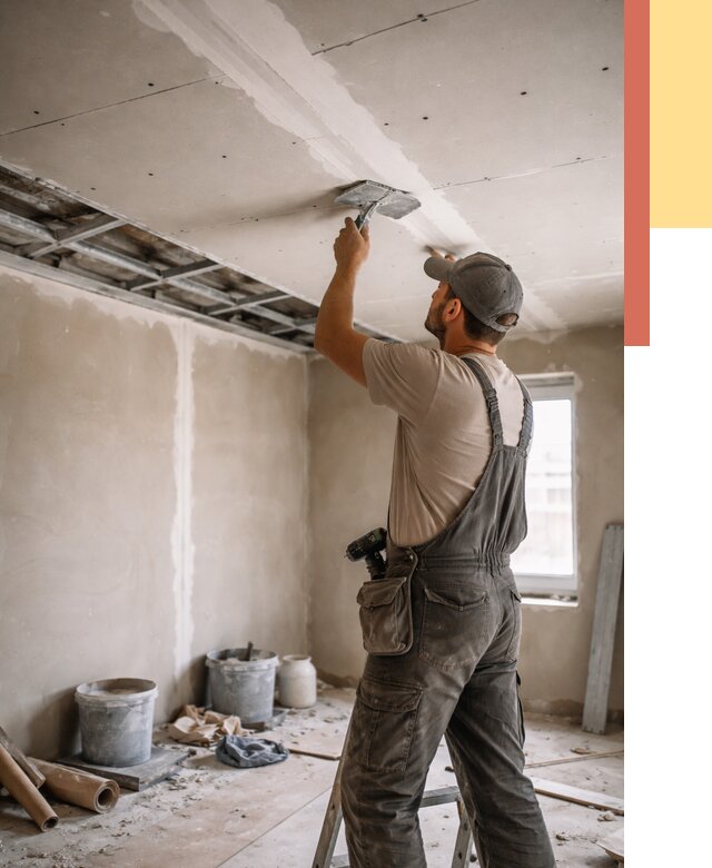 Ремонт потолка из гипсокартона в Королев от 676 руб./м² — быстро и недорого | ОТДЕЛОЧНИК-Кор