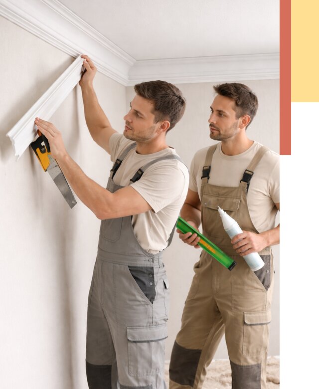 Монтаж потолочного плинтуса в Королев от 2391 руб. — быстро и недорого | ОТДЕЛОЧНИК-Кор