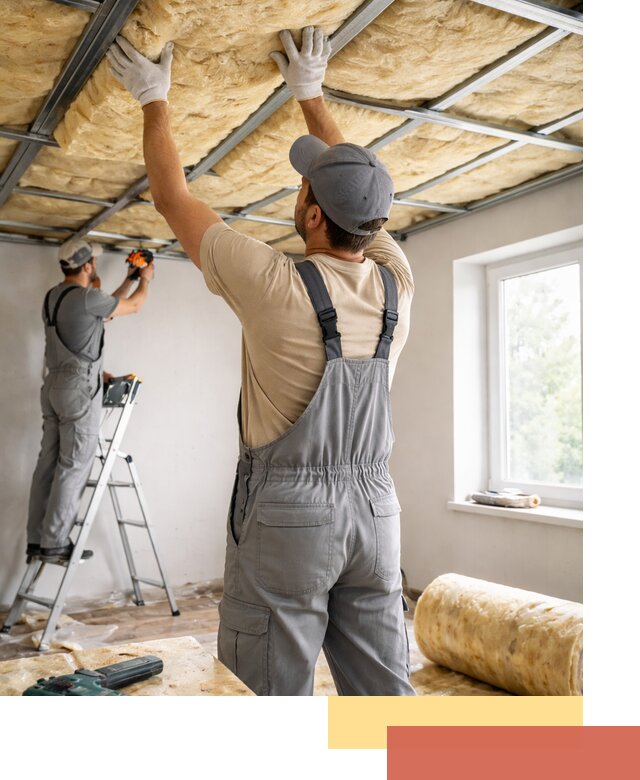 Утепление потолка под ключ в Королев качественно и быстро