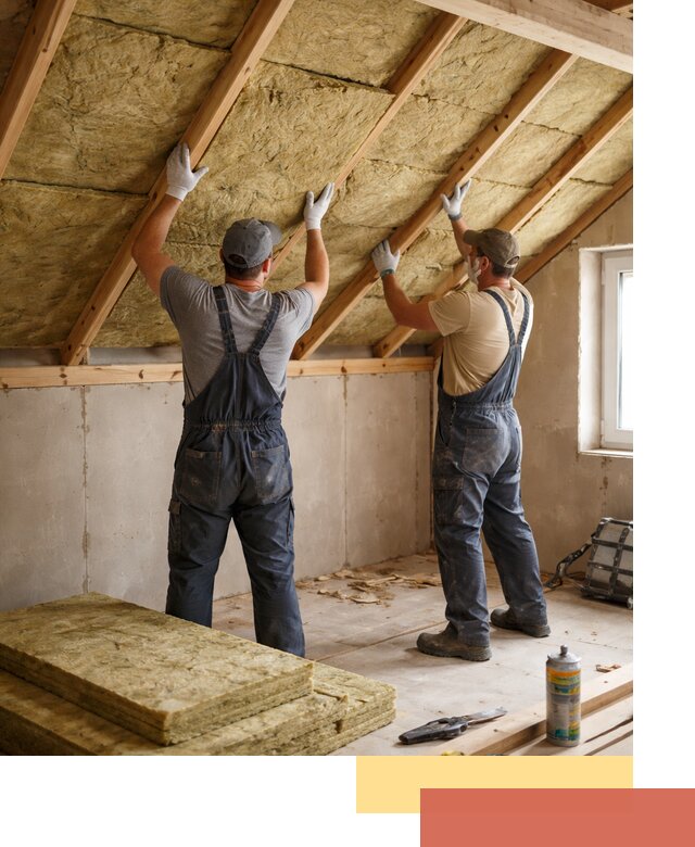 Утепление потолка минеральной ватой в Королев