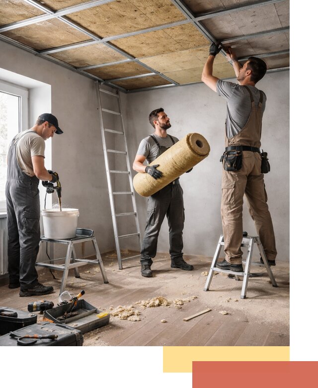 Шумоизоляция потолка в Королев: профессиональный монтаж и отделка