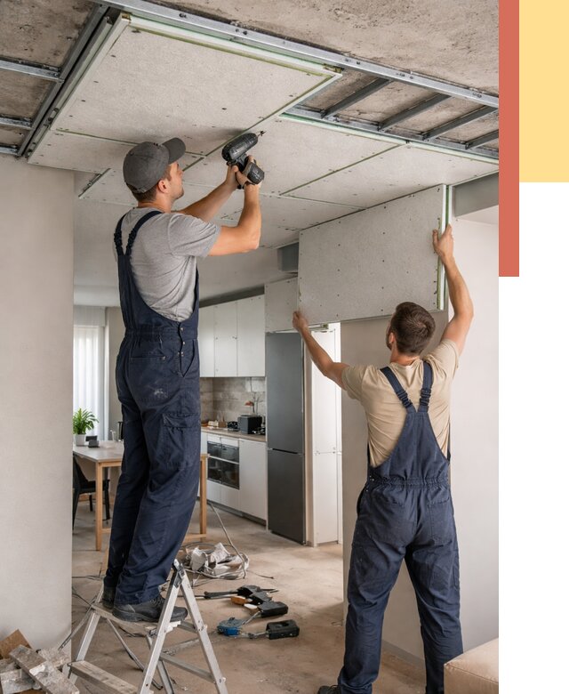 Шумоизоляция потолка панелями зипс в Королев от 1923 руб. под ключ | ОТДЕЛОЧНИК-Кор